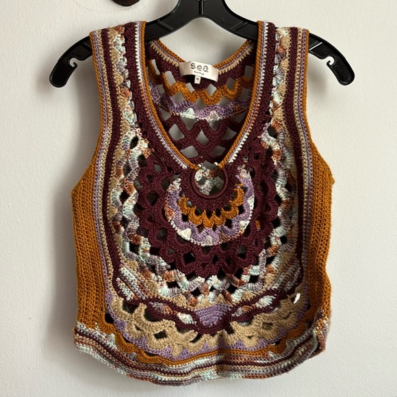 Sea crochet top - Picture 2 of 7